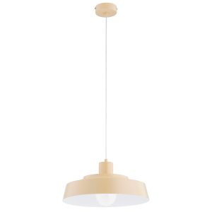 Lampa wisząca kremowo-biała DELTA 1xE27x15W wym: 85×38,5×38,5 cm Alfa 841773
