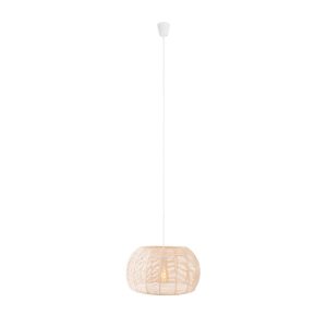 Lampa wisząca kremowo-biała PRASLIN 1xE27x15W wym: 165x39x39 cm Maxlight 845849