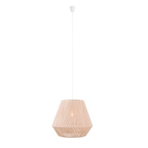 Lampa wisząca kremowo-biała PRASLIN 1xE27x15W wym: 175x44x44 cm Maxlight 846270