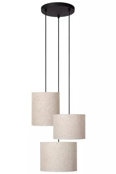 Lampa wisząca kremowo-czarna MAYA 3xE27x40W wym: 150x50x50 cm Lucide 850181