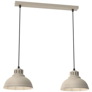 Lampa wisząca kremowo-czarna Sven 2xE27x15W wym: 110x65x21 cm Luminex 846186