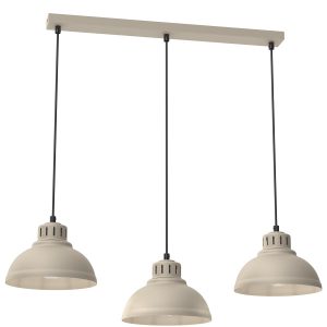 Lampa wisząca kremowo-czarna Sven 3xE27x15W wym: 110x75x21 cm Luminex 845838