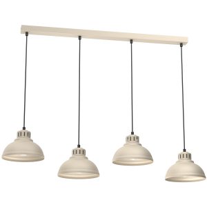 Lampa wisząca kremowo-czarna Sven 4xE27x15W wym: 110x105x21 cm Luminex 845749