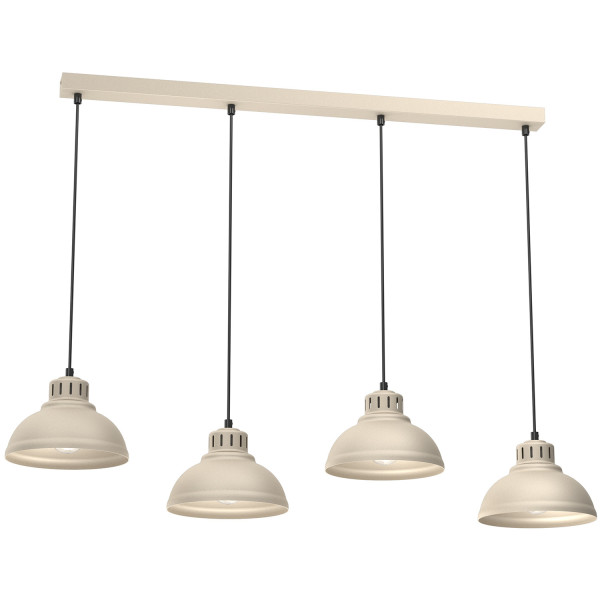 Lampa wisząca kremowo-czarna Sven 4xE27x15W wym: 110x105x21 cm Luminex 845749