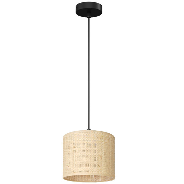 Lampa wisząca kremowo-czarny matowy Rattan 1xE27x15W Luminex 847359