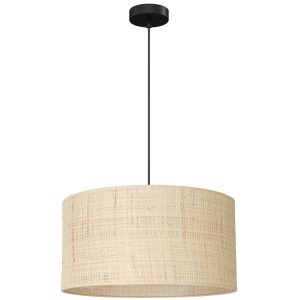 Lampa wisząca kremowo-czarny matowy Rattan 1xE27x15W Luminex 847558