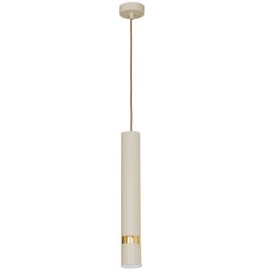 Lampa wisząca kremowo-złota połysk Reno 1xGU10x8W wym: 110x8x8 cm Luminex 846210