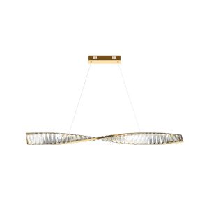 Lampa wisząca Krone mosiężna LED 1x27W Ciepła biel 1900lm Maytoni 849265