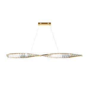 Lampa wisząca Krone mosiężna LED 1x36W Ciepła biel 2600lm Maytoni 849402