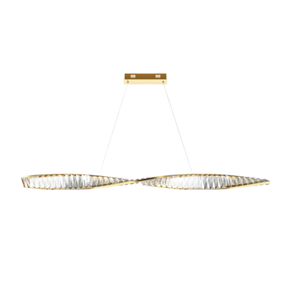 Lampa wisząca Krone mosiężna LED 1x36W Ciepła biel 2600lm Maytoni 849402