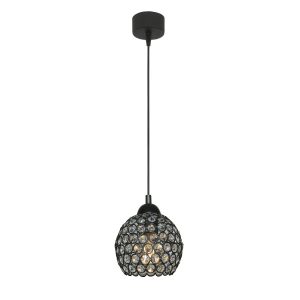 Lampa wisząca kryształkowy klosz zwis EDYLIT 1xE27 KLAUDIUSZ 14-745 1048954