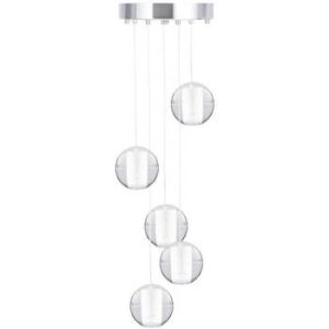 LAMPA WISZĄCA kryształowa 5 KUL STARLIGHT 30cm 217465