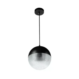 Lampa wisząca Kula 20cm Czarna Szklana NUBIS 200 nowoczesna loftowa 990286 Lampa wisząca Kula 20cm Czarna Szklana NUBIS 200 nowoczesna loftowa 990286