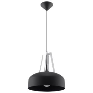Lampa wisząca KUPOLA czarno-biała 1xE27x60W wym:100x30x30cm IP20 Pure Lume 1018927 Lampa wisząca KUPOLA czarno-biała 1xE27x60W wym:100x30x30cm IP20 Pure Lume 1018927