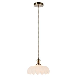 Lampa wisząca Kurage szklana biała 620005 Lampa wisząca Kurage szklana biała 620005