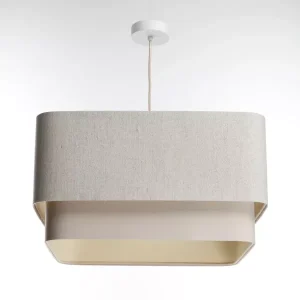Lampa wisząca KWADRO DUO 002 51x47cm kremowa 732593 Lampa wisząca KWADRO DUO 002 51x47cm kremowa 732593