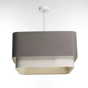 Lampa wisząca KWADRO DUO 003 51x47cm brązowa/kremowa 732626 Lampa wisząca KWADRO DUO 003 51x47cm brązowa/kremowa 732626
