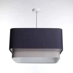Lampa wisząca KWADRO DUO 008 51x47cm granatowa/szara 732592 Lampa wisząca KWADRO DUO 008 51x47cm granatowa/szara 732592