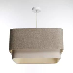 Lampa wisząca KWADRO DUO 009 51x47cm beżowa/kremowa 732633 Lampa wisząca KWADRO DUO 009 51x47cm beżowa/kremowa 732633