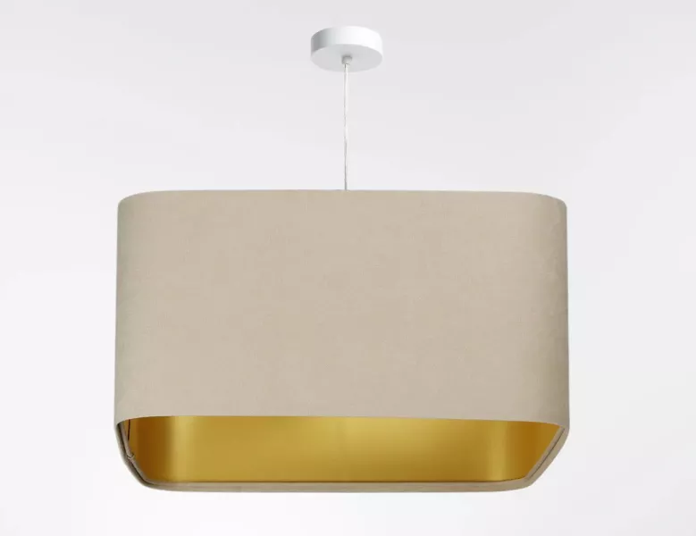 Lampa wisząca KWADRO SUE 40w20 beżowa/złota 732607
