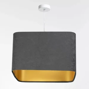 Lampa wisząca KWADRO SUE 40w20 grafitowa/złota 732609 Lampa wisząca KWADRO SUE 40w20 grafitowa/złota 732609