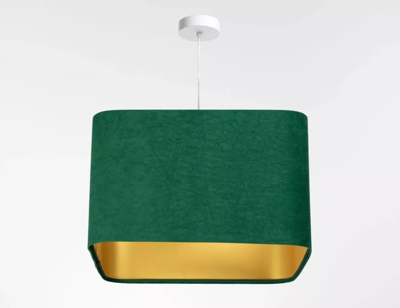 Lampa wisząca KWADRO SUE 40w20 zielona/złota 732621