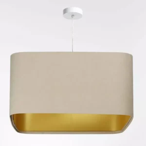 Lampa wisząca KWADRO SUE 40w25 beżowa/złota 732613