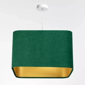 Lampa wisząca KWADRO SUE 40w25 zielona/złota 732614
