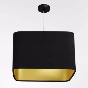 Lampa wisząca KWADRO SUE 40w30 czarna/złota 732601