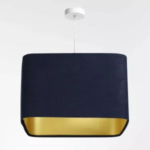 Lampa wisząca KWADRO SUE 40w30 granatowa/złota 732625