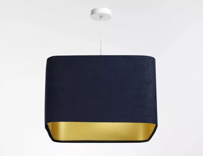 Lampa wisząca KWADRO SUE 40w30 granatowa/złota 732625