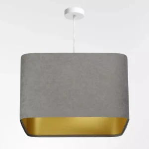 Lampa wisząca KWADRO SUE 40w30 szara/złota 732604