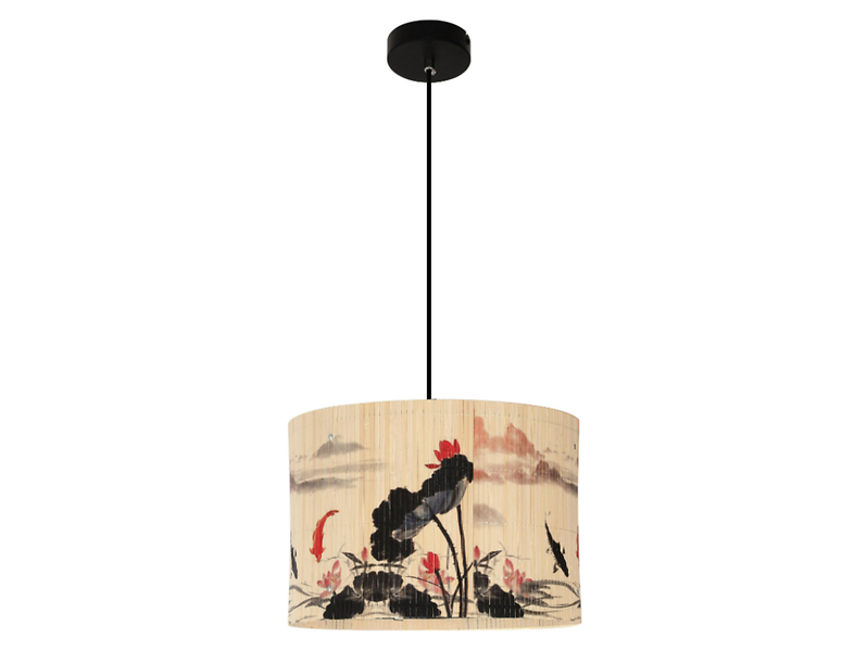 Lampa wisząca Kyoto bambusowa wielokolorowa 854808