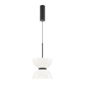 Lampa wisząca Kyoto czarno-biała LED 1x11W Ciepła biel 1300lm Maytoni 849468 Lampa wisząca Kyoto czarno-biała LED 1x11W Ciepła biel 1300lm Maytoni 849468
