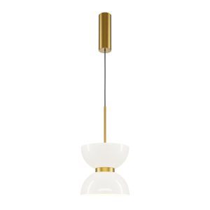 Lampa wisząca Kyoto złoto-biała LED 1x11W Ciepła biel 1300lm Maytoni 849205 Lampa wisząca Kyoto złoto-biała LED 1x11W Ciepła biel 1300lm Maytoni 849205