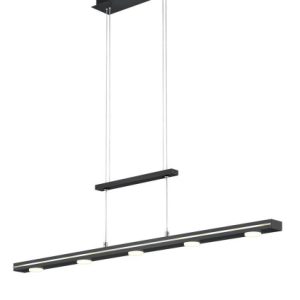 Lampa wisząca LACAL czarno-biała LED 7x4W Odcienie bieli 350lm Trio 835986 Lampa wisząca LACAL czarno-biała LED 7x4W Odcienie bieli 350lm Trio 835986