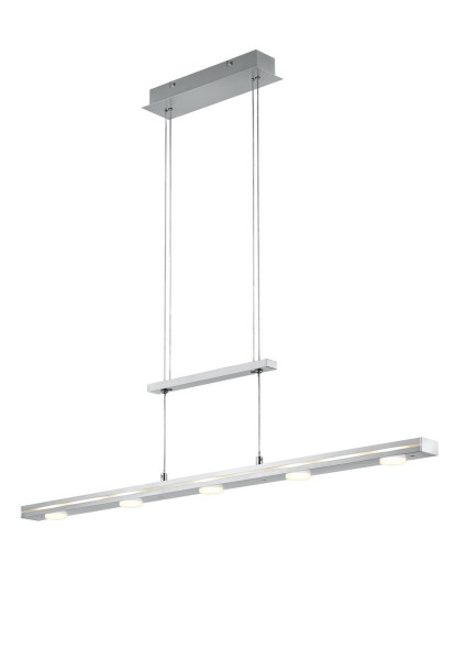 Lampa wisząca LACAL srebrno-biała LED 7x4W Odcienie bieli 350lm Trio 836039