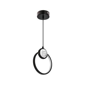 Lampa wisząca LACRIMA czarna LED 1x15W Ciepła biel 800lm Candellux 924223 Lampa wisząca LACRIMA czarna LED 1x15W Ciepła biel 800lm Candellux 924223