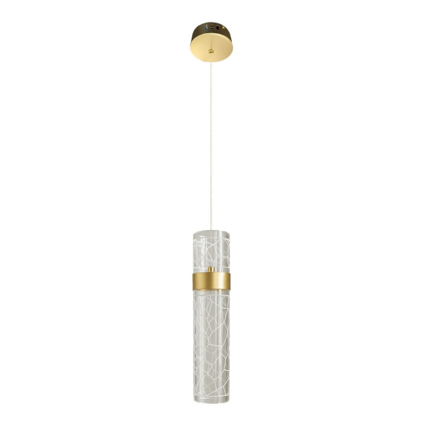 Lampa wisząca LAGOS złota LED 1x8W Neutralna biel 640lm Milagro 835861