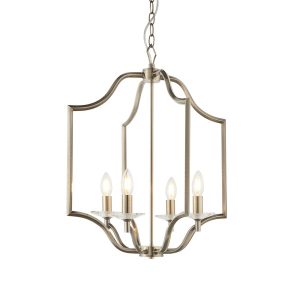 Lampa wisząca LAINEY antyczna mosiężna 4xE14x15W IP20 Endon 1025571 Lampa wisząca LAINEY antyczna mosiężna 4xE14x15W IP20 Endon 1025571