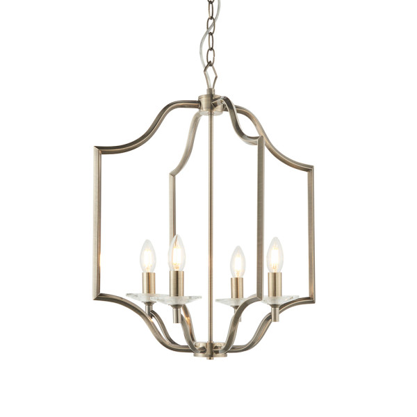 Lampa wisząca LAINEY antyczna mosiężna 4xE14x15W IP20 Endon 1025571