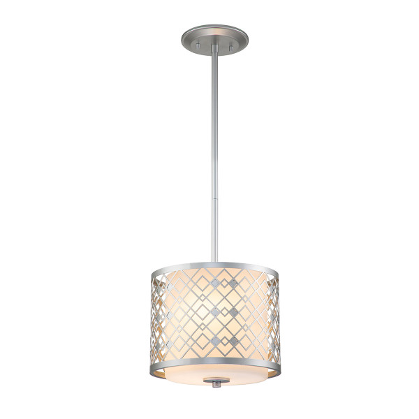 Lampa wisząca lakierowane srebro Ziggy 2xE14x40W Elstead 847302
