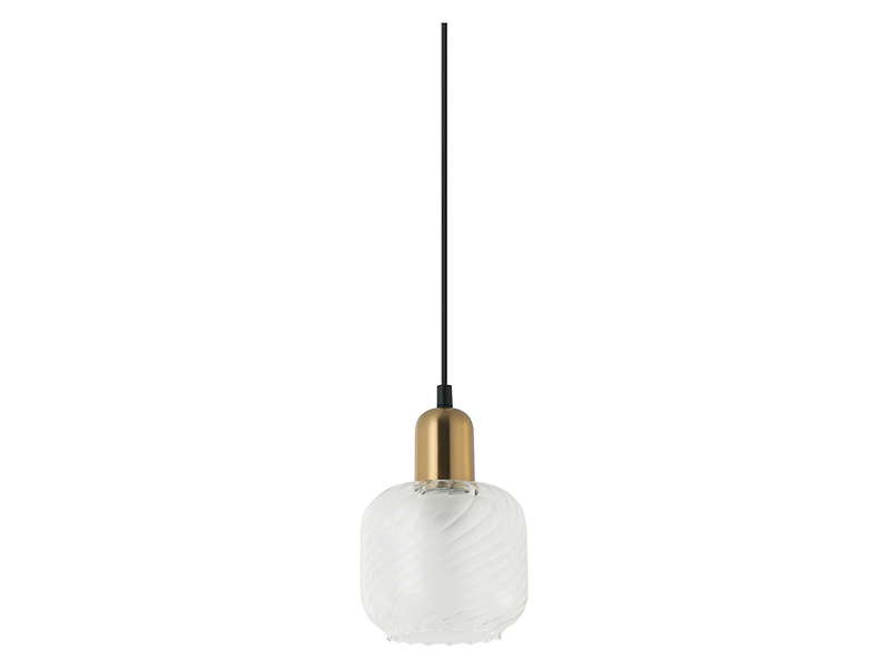Lampa wisząca Lamezia szklana transparentna 45621