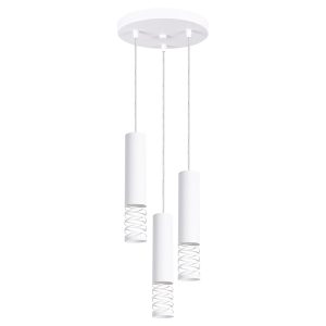 Lampa wisząca Lami 3-punktowa stalowa biała 761368 Lampa wisząca Lami 3-punktowa stalowa biała 761368