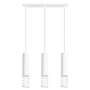 Lampa wisząca Lami 3-punktowa stalowa biała 761367 Lampa wisząca Lami 3-punktowa stalowa biała 761367
