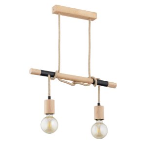 Lampa wisząca LANCER sznurki jasne drewno 2xE27x15W IP20 Alfa 1025529 Lampa wisząca LANCER sznurki jasne drewno 2xE27x15W IP20 Alfa 1025529