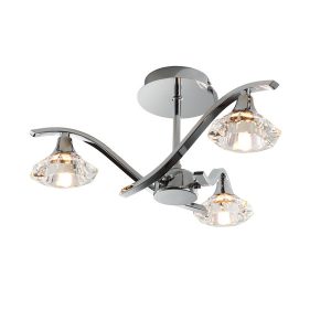 Lampa wisząca LANGELLA chromowana 3xG9x15W wym:18,5x45x45cm IP20 Endon 1030391 Lampa wisząca LANGELLA chromowana 3xG9x15W wym:18,5x45x45cm IP20 Endon 1030391