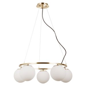 Lampa wisząca Larosa 5-punktowa złota 188672 Lampa wisząca Larosa 5-punktowa złota 188672