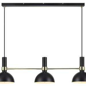Lampa wisząca Larry 3-punktowa metalowa czarna 62500 Lampa wisząca Larry 3-punktowa metalowa czarna 62500
