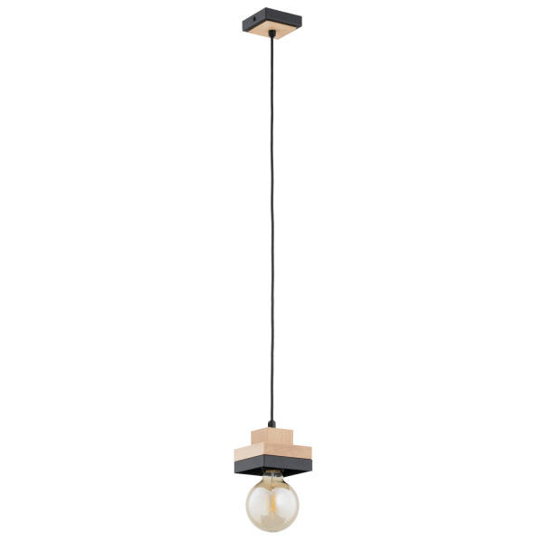 Lampa wisząca LARSO klocki czarna 1xE27x15W wym:90x12x12cm IP20 Alfa 1025353